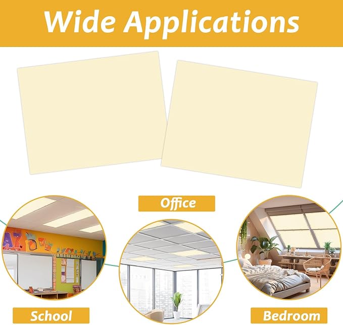 Wiooffen 2 Pcs Fluorescent Light Covers - Image 4