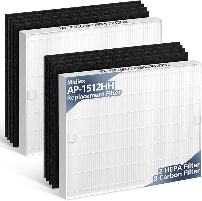 2-Pack AP-1512HH Air Purifier Replacement Filter by MidiexHEPAFilters