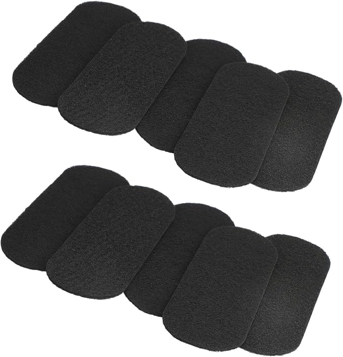 KIMISS 10pcs Ceiling Fan Filters, Coconut Shell Carbon Filter, Easy Stick by KIMISS