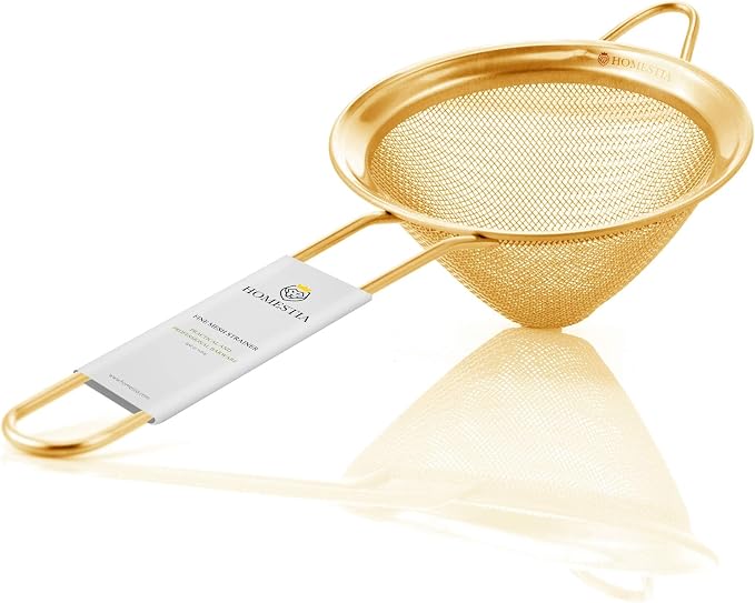 Homestia Fine Mesh Strainer for Kitchen, 304 Stainless Steel Sieve Sifters by Homestia