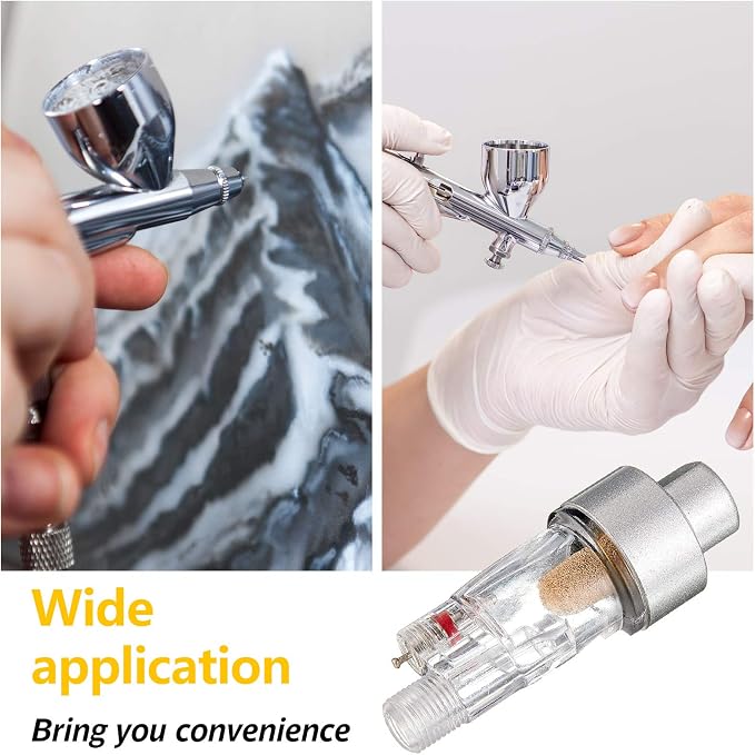 Honoson 3 Pcs 3 Pcs Airbrush In-line Water Trap Mini Air Filter Connect - Image 5