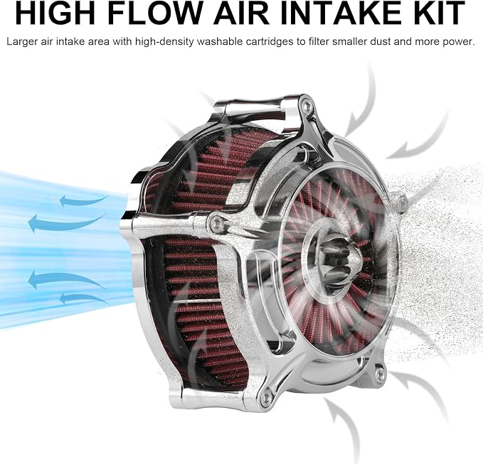 Air Filter Cleaner for Harley Davidson Air Intakes Sportster XL 883 1200 Models - Image 5
