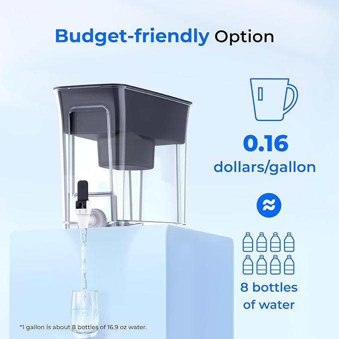 Waterdrop 35-Cup Slim Water Filter Dispenser, Large Capacity, 200-Gallon - Image 8