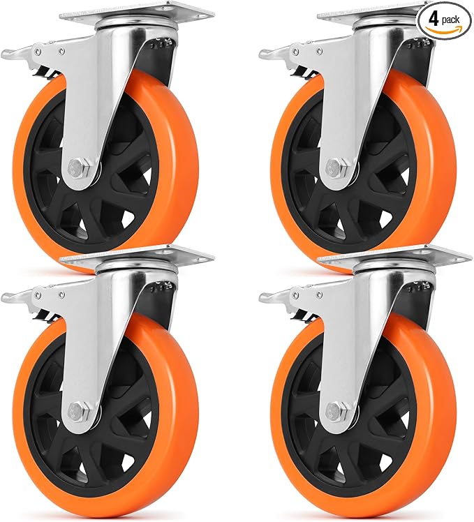 W B D WEIBIDA 6 inch Caster Wheels by WBDWEIBIDA