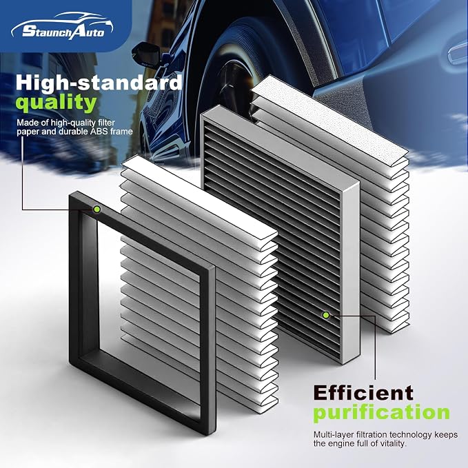Engine&Cabin Air Filter for Rogue 2.5L, Rogue 2.0L Hybrid, Rogue Sport 2.0L - Image 3