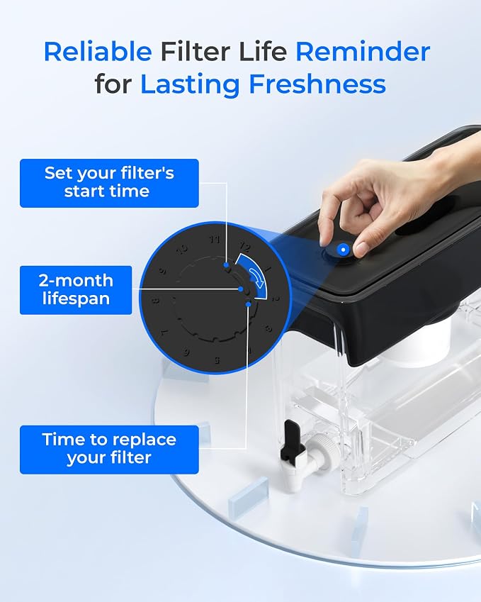 Waterdrop Large 35-Cup Water Filter Dispenser - Image 8