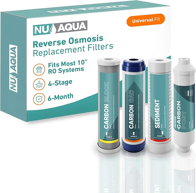 NU Aqua Reverse Osmosis Water Filter System Replacement Set by NUAqua
