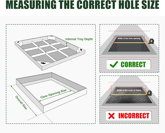 24x24x2.4 inch All Stainless Steel Manhole Cover and Frame, Recessed Square - Image 6