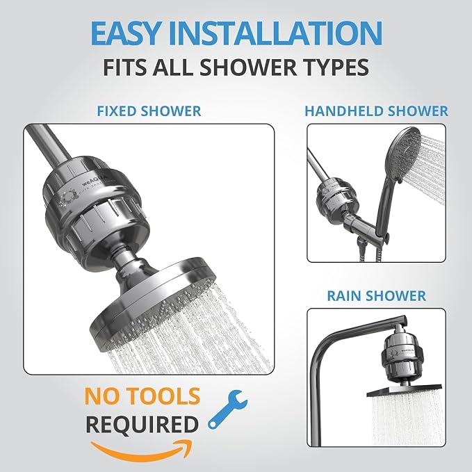 weAQUA Heavy Duty Shower Filter Family 2 PACK – 99% Removal - Image 7