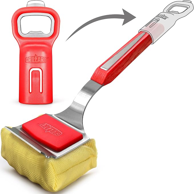GRILLART Bristle-Free BBQ Grill Brush – Safe & Durable Cleaning Tool - Image 3