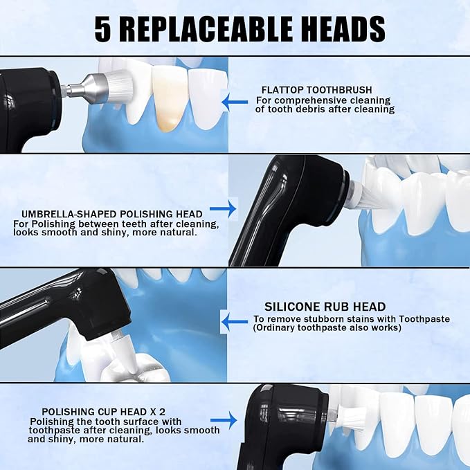 Dental Tools, Electric Tooth Polisher & Manual Teeth Cleaning Kit - Image 5