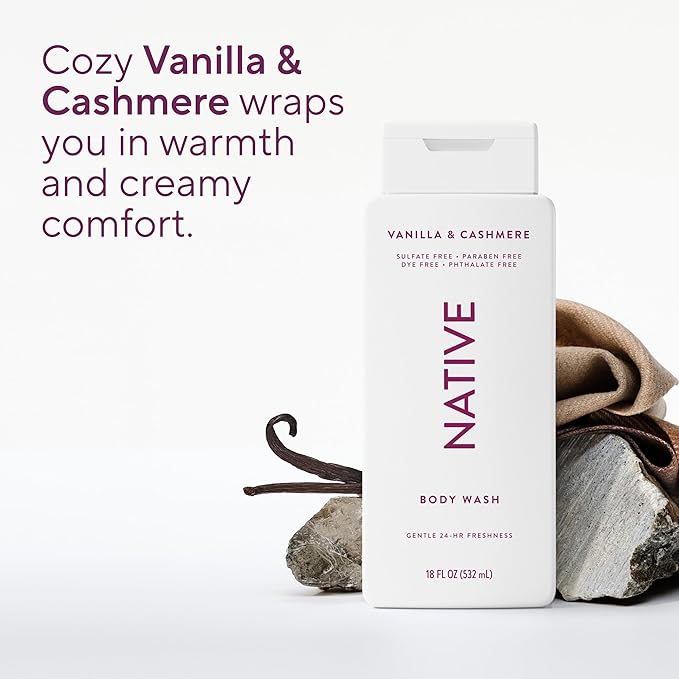 Native Vanilla & Cashmere Body Wash 18 fl oz