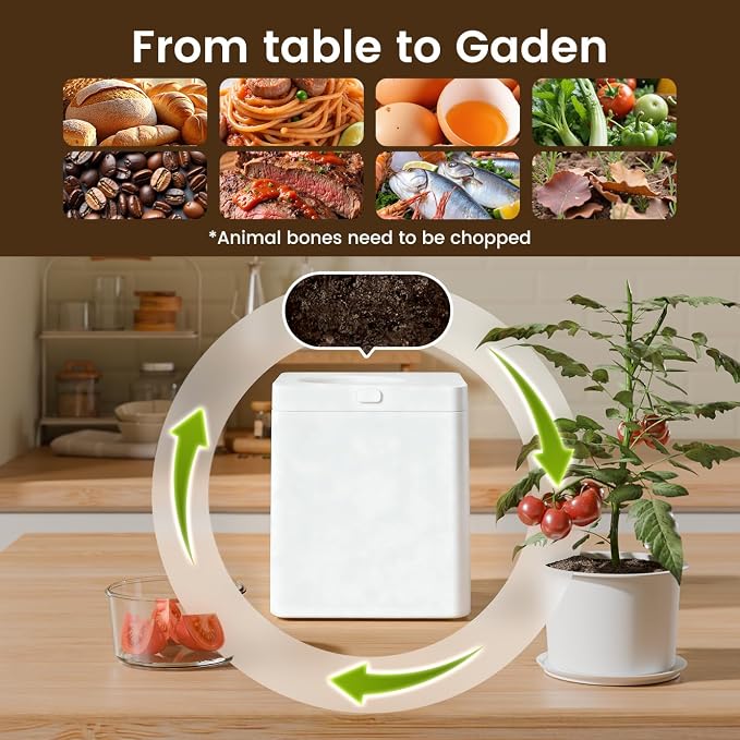 TOPZEE Electric Compost Bin for Kitchen - 3L Countertop Composter - Image 7