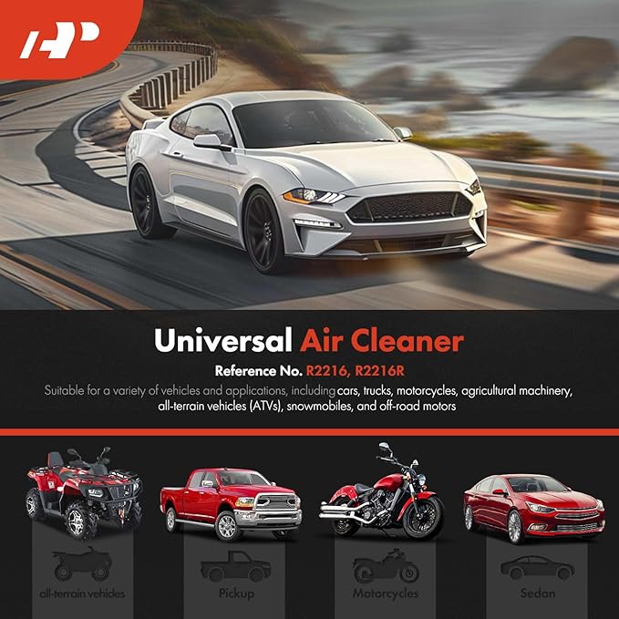 A-Premium Universal Air Cleaner Filter Assembly - Image 2