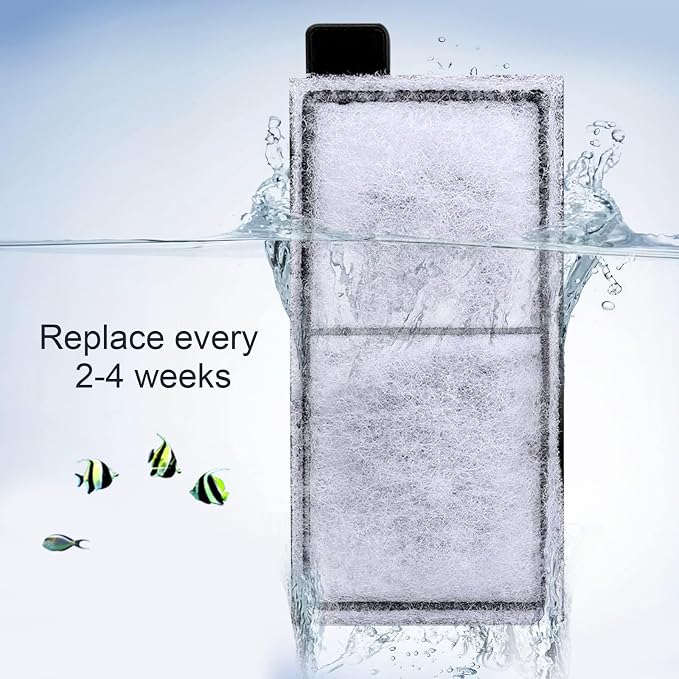 AQQA 8 Pack Aquarium Filter Cartridge Replacement Fish Tank Filter Cartridge - Image 2