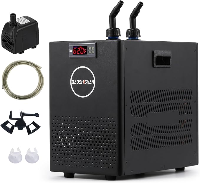 BAOSHISHAN Aquarium Chiller 26gal 1/13 HP Fish Tank Chiller Water Chiller by BAOSHISHAN