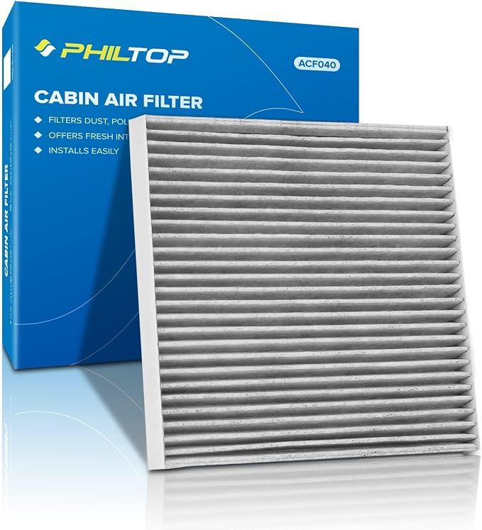 PHILTOP HEPA Cabin Air Filter w/Activated Carbon, Compatible by PHILTOP
