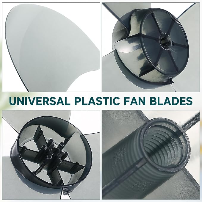 Ipetboom Fan Blades Replacement - 14in Plastic Standing Fan Blade 3 Leaves - - Image 7