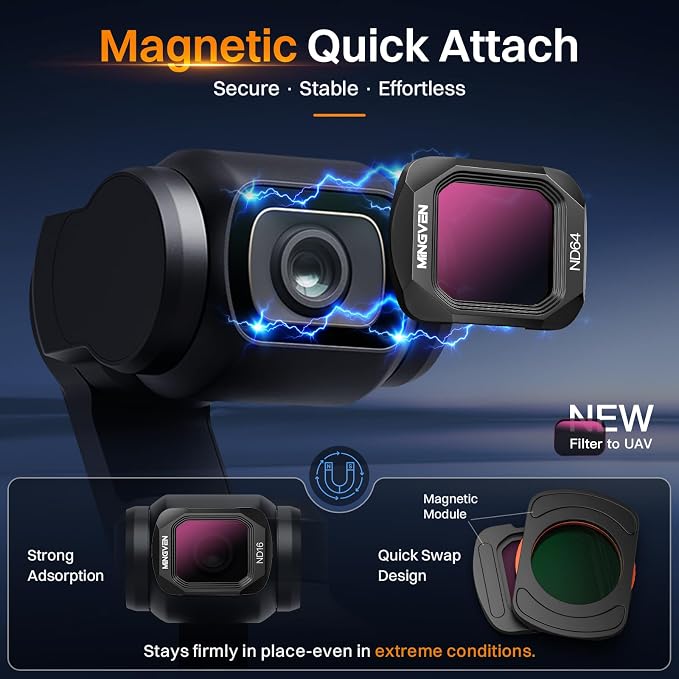 Osmo Pocket 4 ND Filter, Aluminum Alloy Construction, Ultra-Clear Optics - Image 3