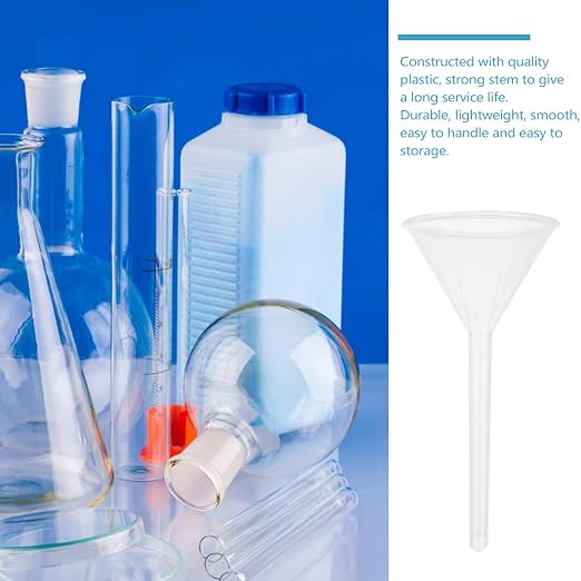 Veemoon 10pcs 75mm Plastic Triangle Filling Funnels Pp Scientific Laboratory - Image 3