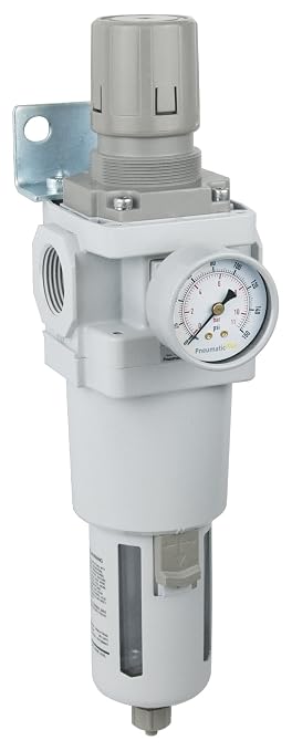 PneumaticPlus SAW600-N10BG Compressed Air Filter Regulator Piggyback Combo 1" by PneumaticPlus