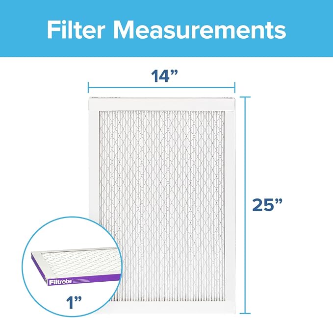 Filtrete 14x25x1 AC Furnace Air Filter, MERV 12, MPR 1500, CERTIFIED asthma & - Image 2