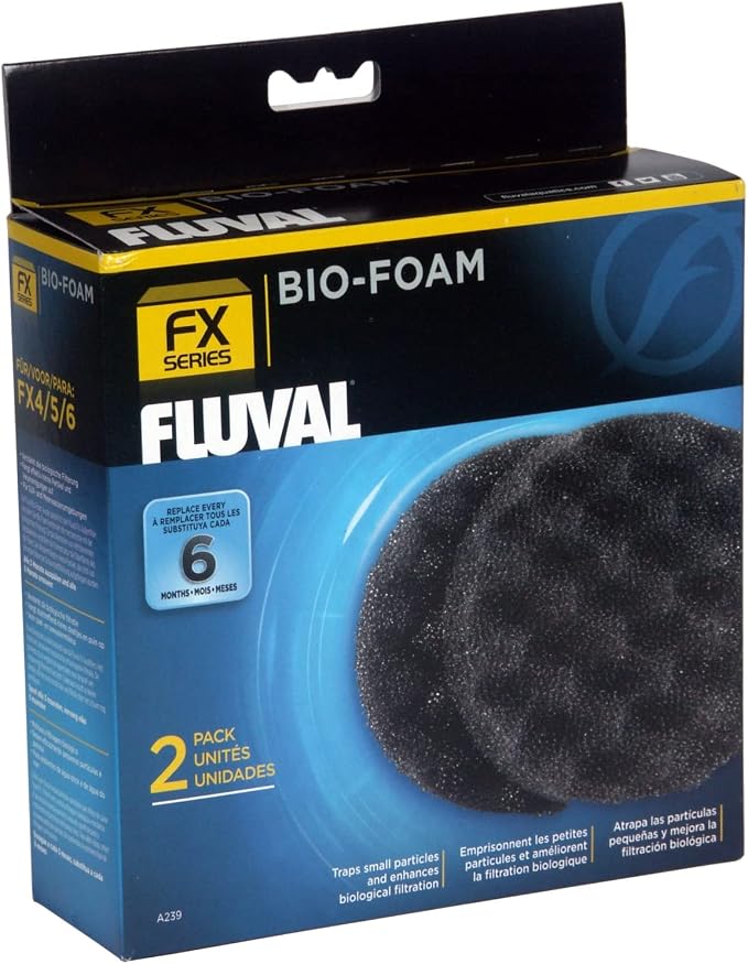 Fluval FX4/FX5/FX6 Bio-Foam, Replacement Aquarium Filter Media by Fluval