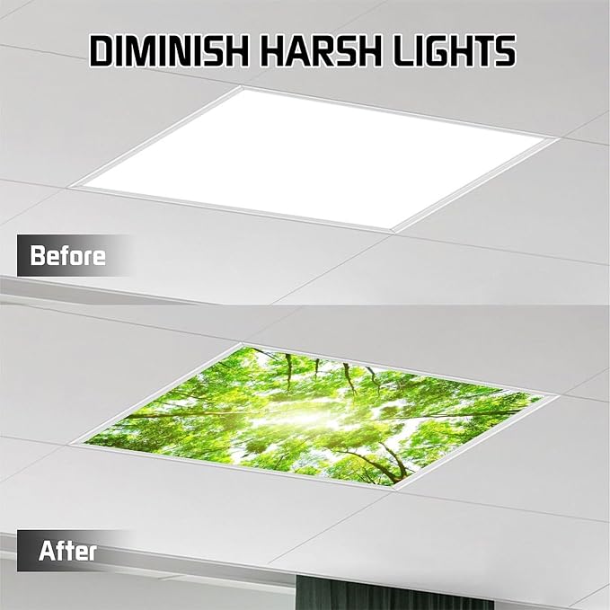 2PCS Fluorescent Light Covers for Classroom Ceiling - Image 6