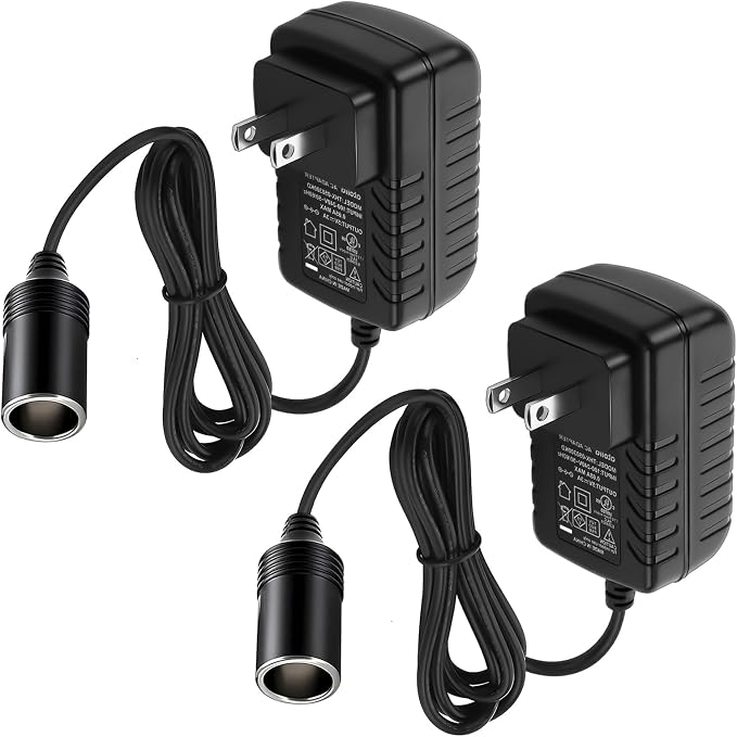 AC to DC Converter 2A 24W, Car Cigarette Lighter Adapter by LBSC
