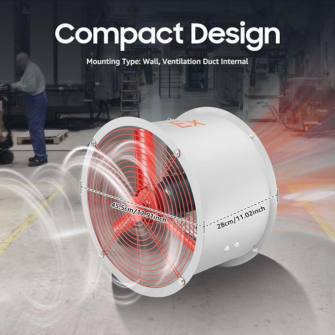Explosion Proof Exhaust Fan 110V, Explosion Proof Fan Paint Booth Exhaust Fan - Image 2