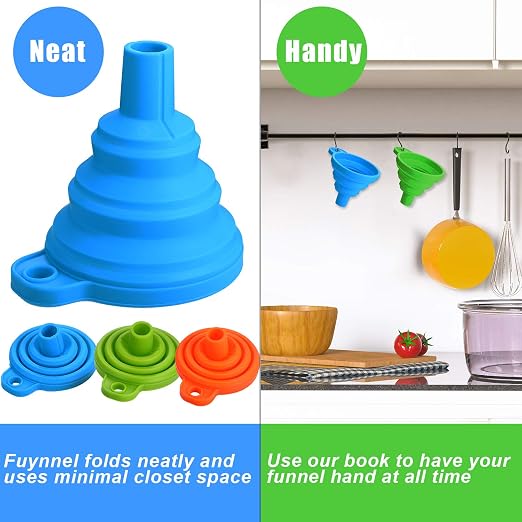 Boao 6 Pack Resin Funnels Filter 3D Printer Accessories Include Collapsible - Image 7