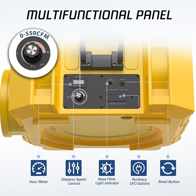 Hepa Air Scrubber Commercial Air Purifier - Image 4