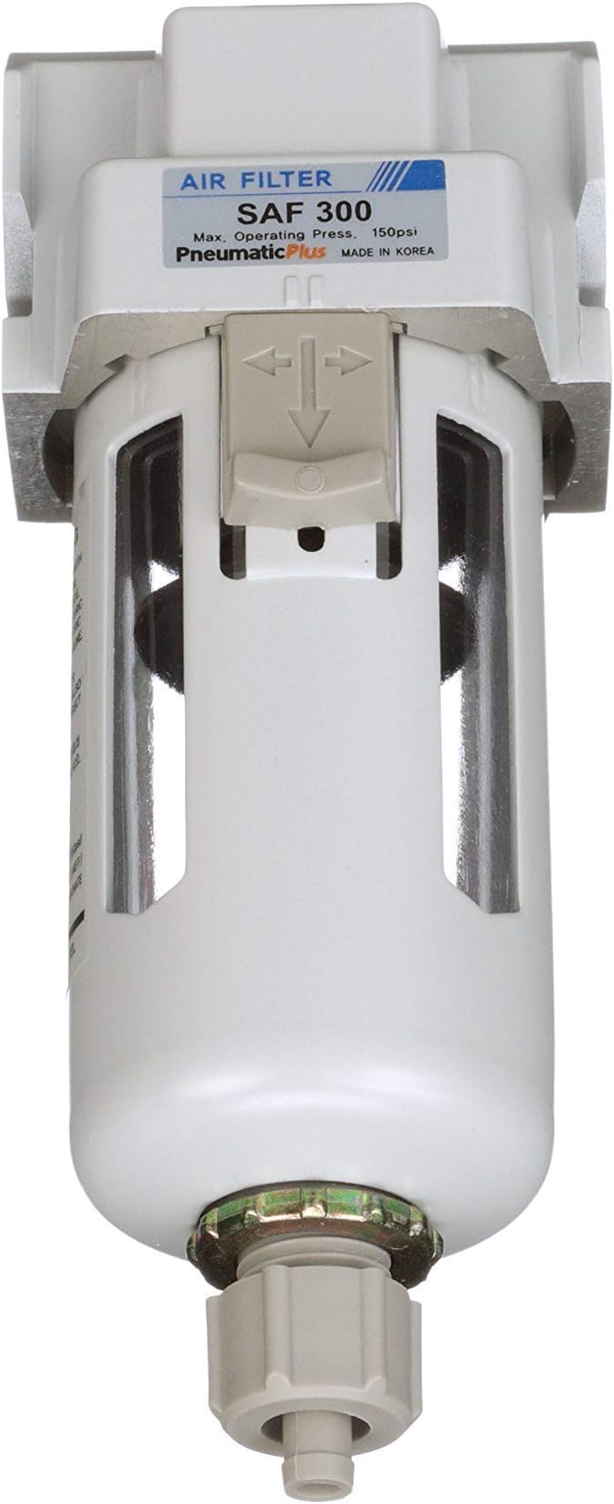 PneumaticPlus SAF300-N03B Compressed Air Particulate Filter 3/8" NPT, 10 Micron - Image 6
