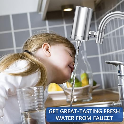 1200 Gallons Faucet Water Filter, 2.2 GPM Outlet Flow Rate Tap Water Filter - Image 2