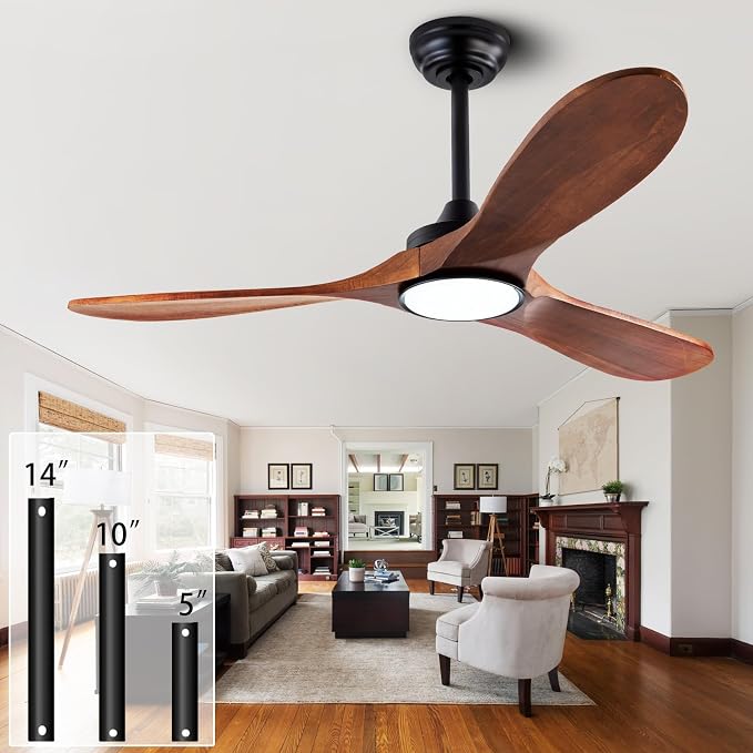 QUTWOB 42" Wood Ceiling Fans by QUTWOB