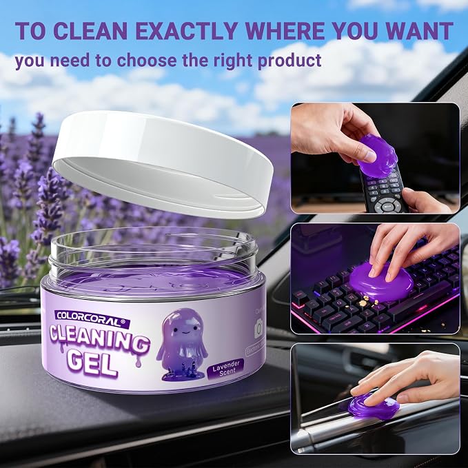 Car Cleaning Gel Reusable 2Pack - Image 3