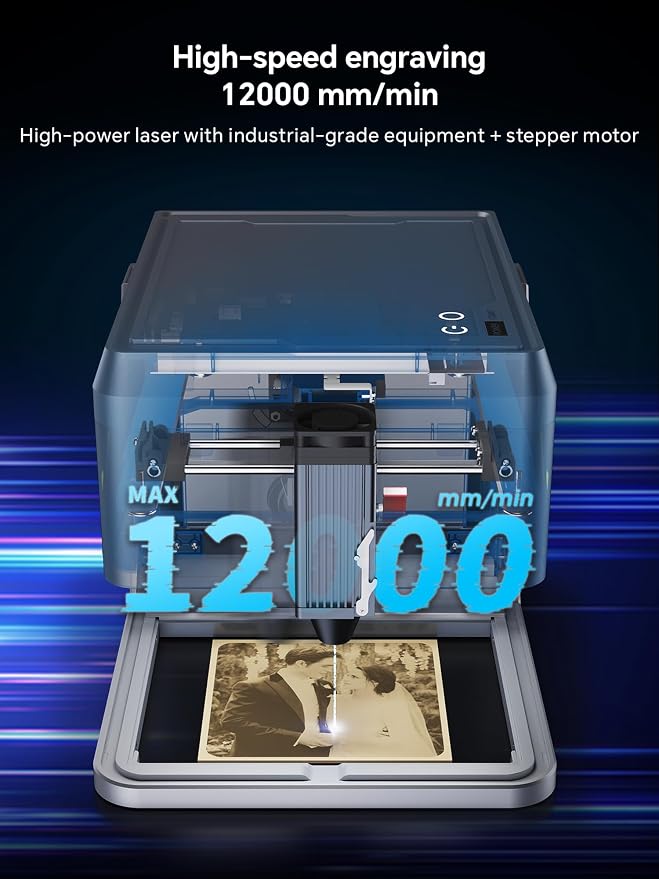 5W Desktop Laser Engraver with Camera, WiFi & AI, A1 Pro AA Beginner Smart - Image 6