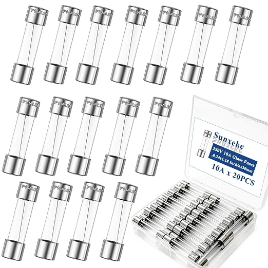 20PCS F10AL250V 6 x 30mm Fast Blow Glass Fuses 10A 10Amp 250V Glass Fuse by Brandquality-Trustworthy