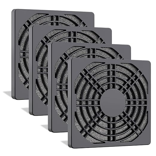 Wathai 4 Pack 90mm Fan Filters for PC Case Fan Dust Filter Cover Computer Mess by Wathai