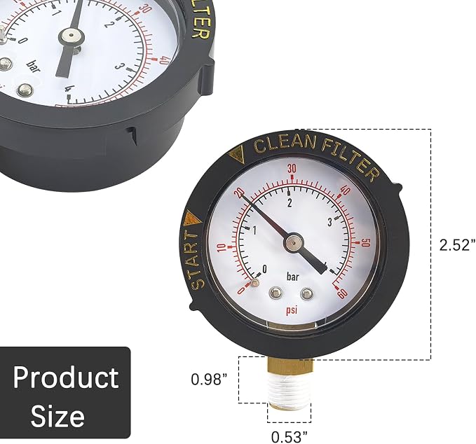 190058 Pressure Gauge 0-60 PSI - Image 5