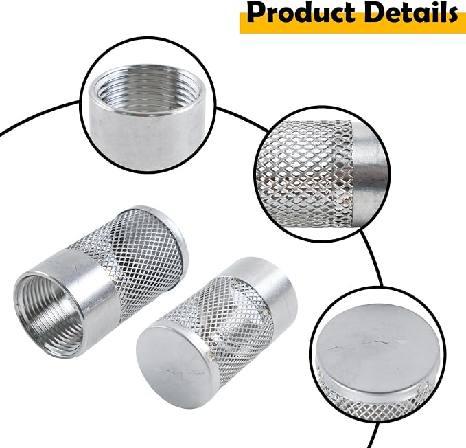 Dia Hose Inlet Suction Strainer Filter, Stainless Steel Water Pump Filter - Image 5
