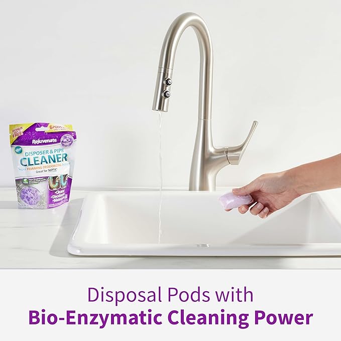 Rejuvenate Disposal Cleaner, 6 Pods, Lavender-Scented Disposal and Pipe Cleaner - Image 2