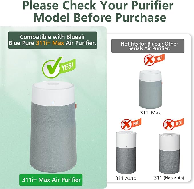2 Pack 311i+ Max Replacement Filter Compatible - Image 2