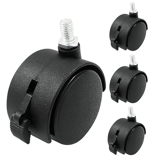 4pcs 2 Inch Swivel Caster Wheels, Heavy Duty Swivel Stem Casters Wheels by suiwotin