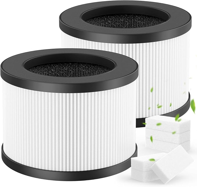 2 Pack BW302 Filter Replacement + 8 Sponge Pads | Compatible by Unknown