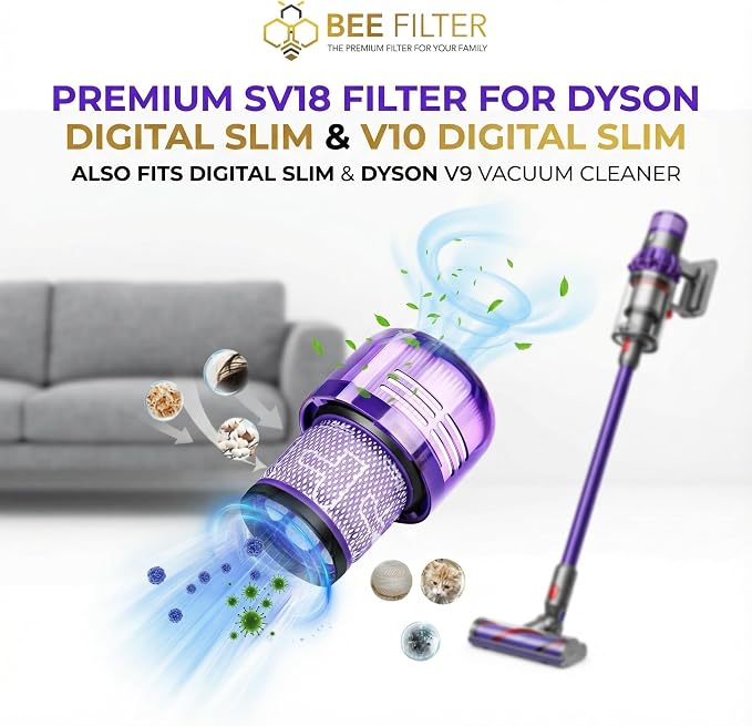 Dyson V9 Filter, Dyson V9 Motorbar Vacuum, Sv18 Filter, Digital Slim, V9 Filter - Image 5
