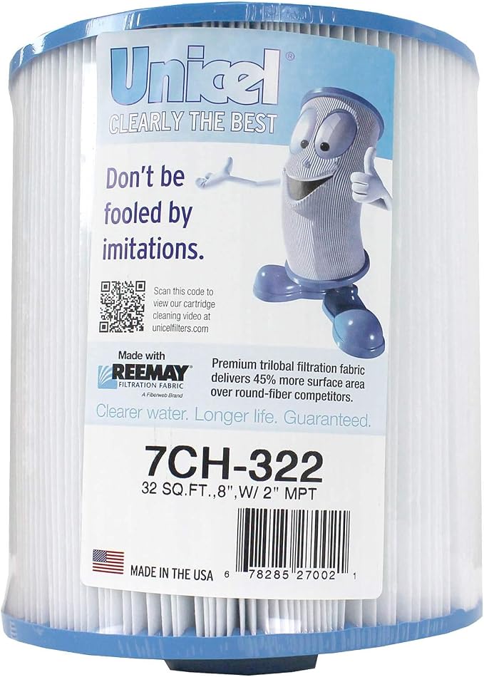 Unicel 7CH-322 32 Square Foot Media Replacement Hot Tub Spa Filter Cartridge - Image 2