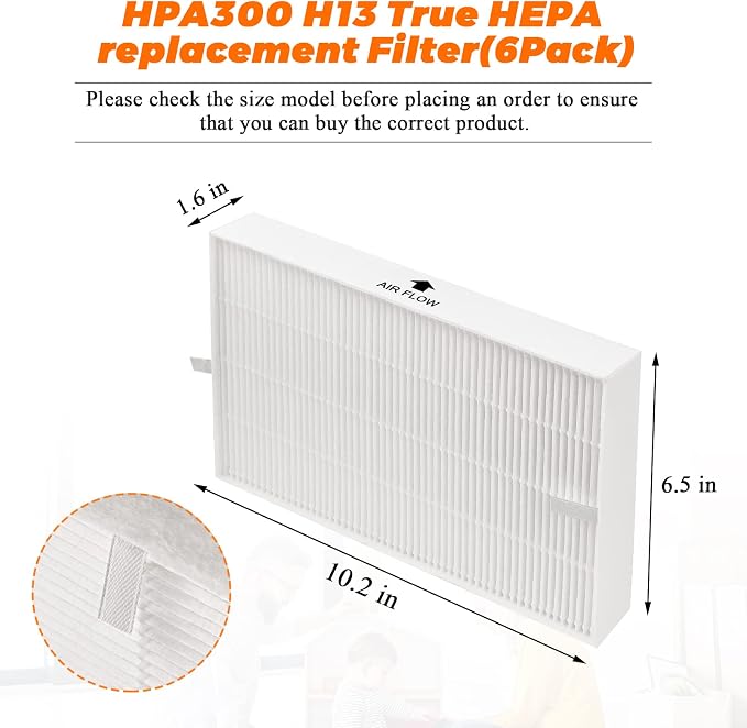 HPA 300 Filter Replacement-HPA300 Air Purifier Filter R Compatible - Image 5