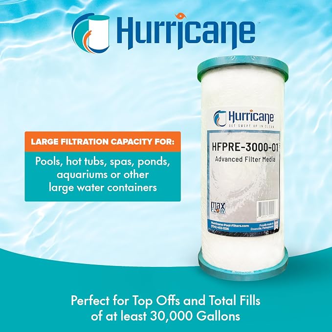 Hurricane 2 Pack HFPRE-30000-01 Pre Fill Filter - Image 4
