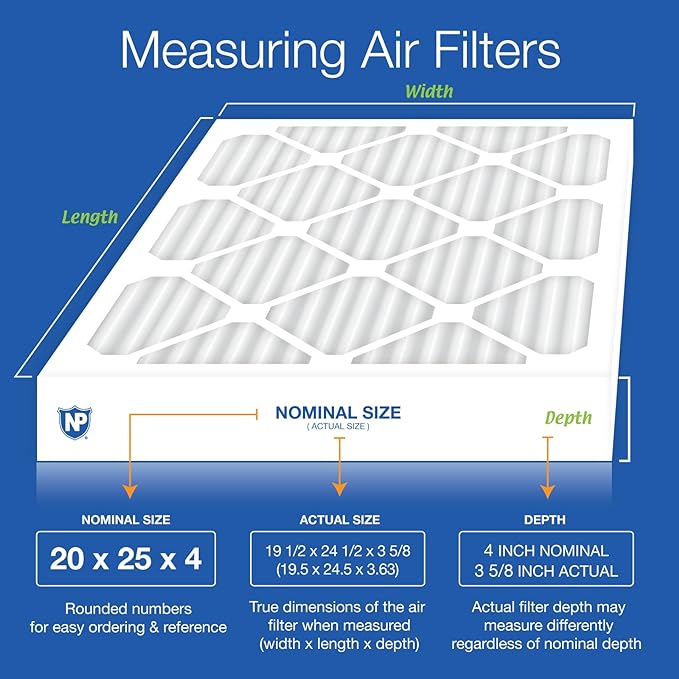 Nordic Pure 20x25x4 Pleated MERV 12 Air Filter 1 Pack - Image 2